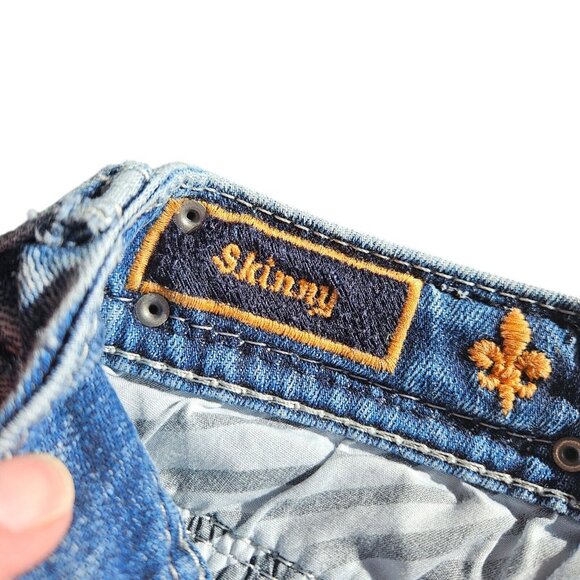 Rock Revival Jeans Womens Sherry Skinny Size 26 Low Rise Studded Embellished - Picture 7 of 16